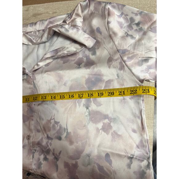 Danskin Women's Floral Satin Pajamas Set Size L - Picture 12 of 12